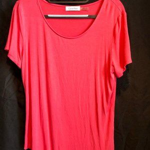 Coral Calvin Klein Dress top